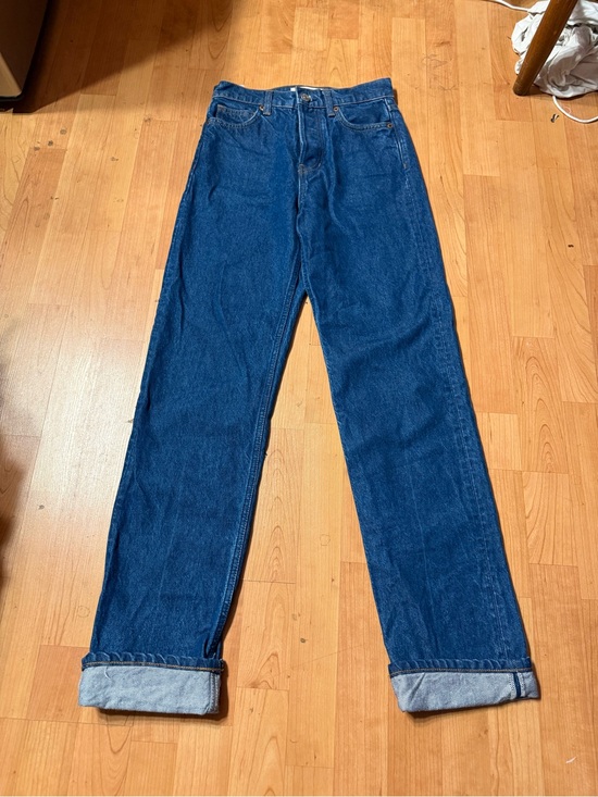 Reformation Denim - Reformation Cynthia high rise straight long jeans size 24